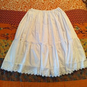 White Cotton Petticoat